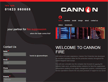 Tablet Screenshot of cannonfire.co.uk